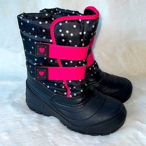 WONDER NATION GIRLS Snow Boots Sz Kids 1